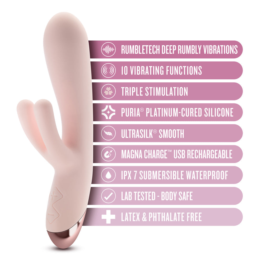 Blush Elora – Triple Stimulation Vibrator > Vibrators > Ladies > Rabbit - Tophatter Daily Deals