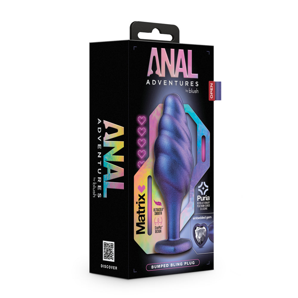 Anal Adventures Matrix Bumped Bling Butt Plug – Decorative Butt Plug > Anal Range > Butt Plugs - Tophatter Daily Deals