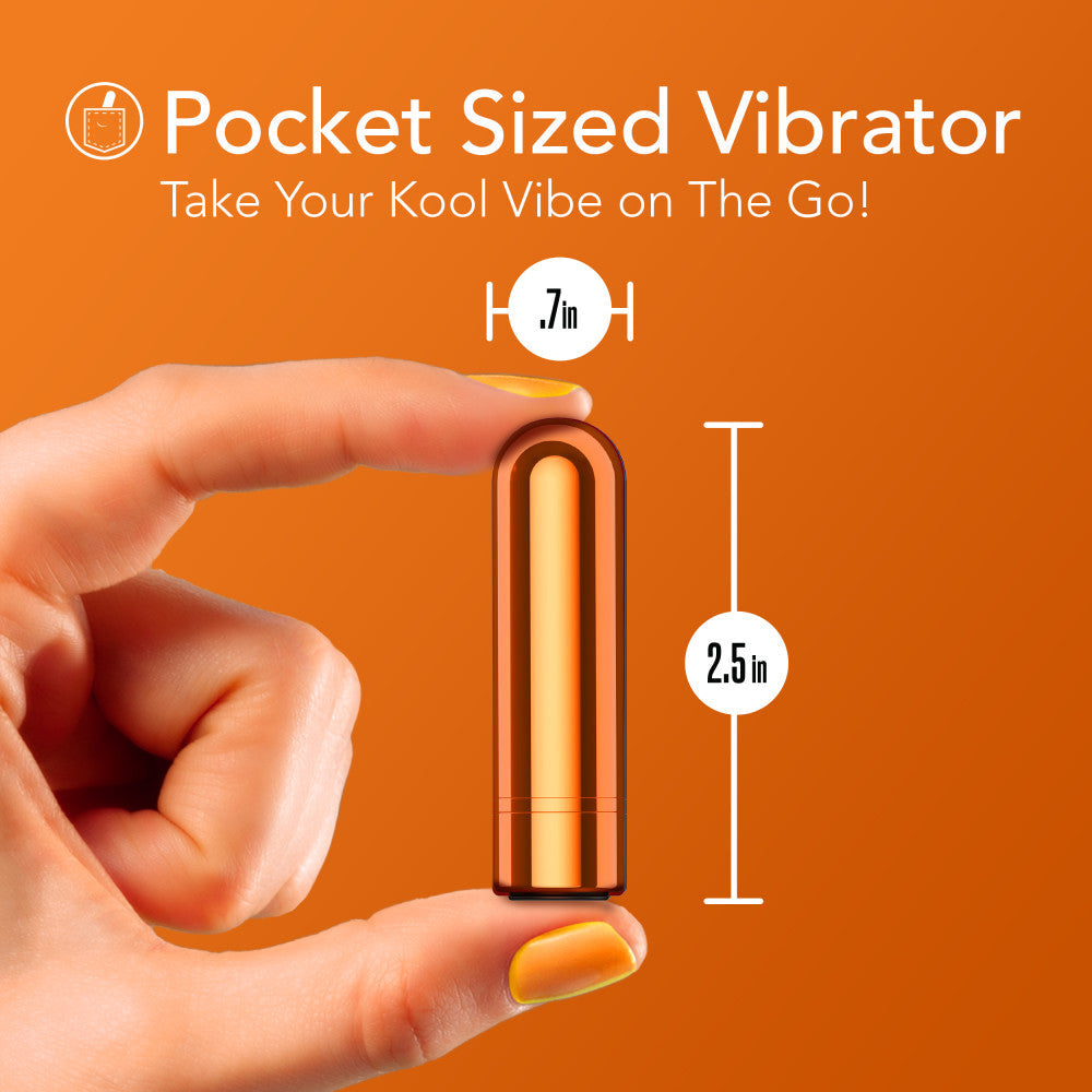 Kool Vibes Mini Bullet in Tangerine Orange > Vibrators > Mini Vibrators - Tophatter Daily Deals