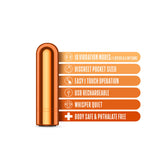 Kool Vibes Mini Bullet in Tangerine Orange > Vibrators > Mini Vibrators - Tophatter Daily Deals