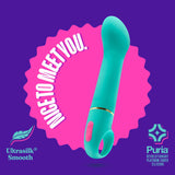 Aria Flirty Af Teal 16.5 Cm Vibrator > Sex Toys For Ladies > G-Spot Vibrators - Tophatter Daily Deals
