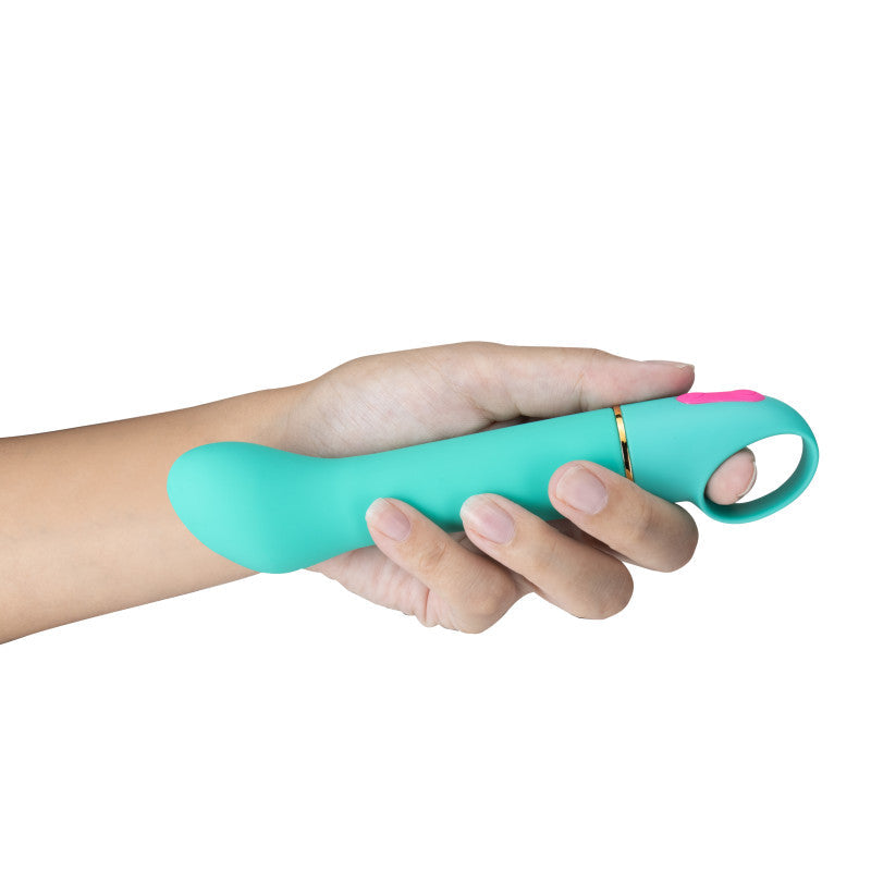 Aria Flirty Af Teal 16.5 Cm Vibrator > Sex Toys For Ladies > G-Spot Vibrators - Tophatter Daily Deals