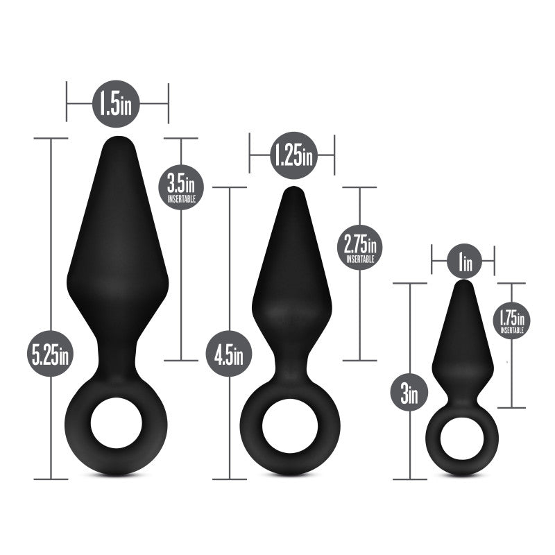 Anal Adventures Platinum Silicone Loop Anal Plug Kit > Anal Range > Butt Plug Kits - Tophatter Daily Deals