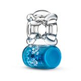 Play With Me Pleaser Cock Ring Blue > Cock Ring > Vibrating - Tophatter Daily Deals