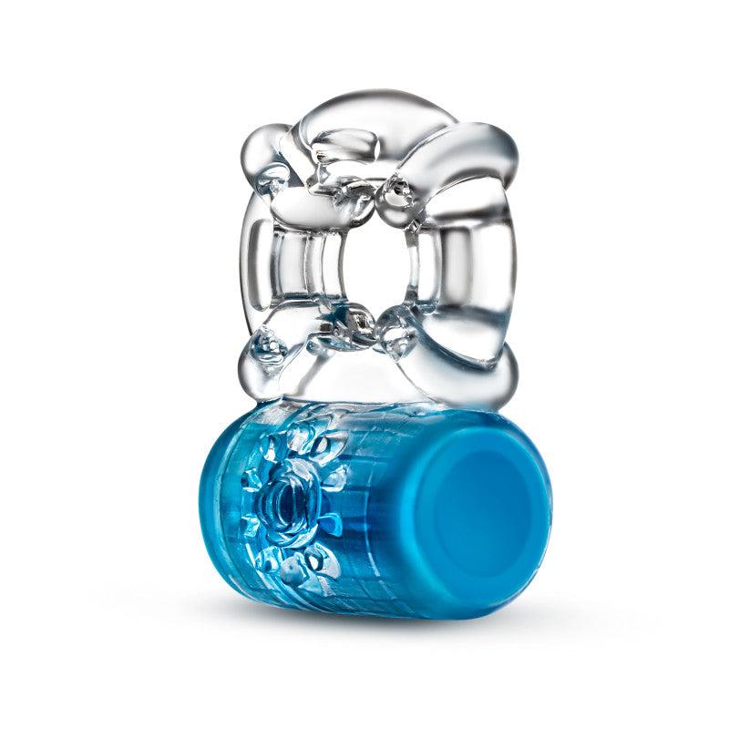 Play With Me Pleaser Cock Ring Blue > Cock Ring > Vibrating - Tophatter Daily Deals
