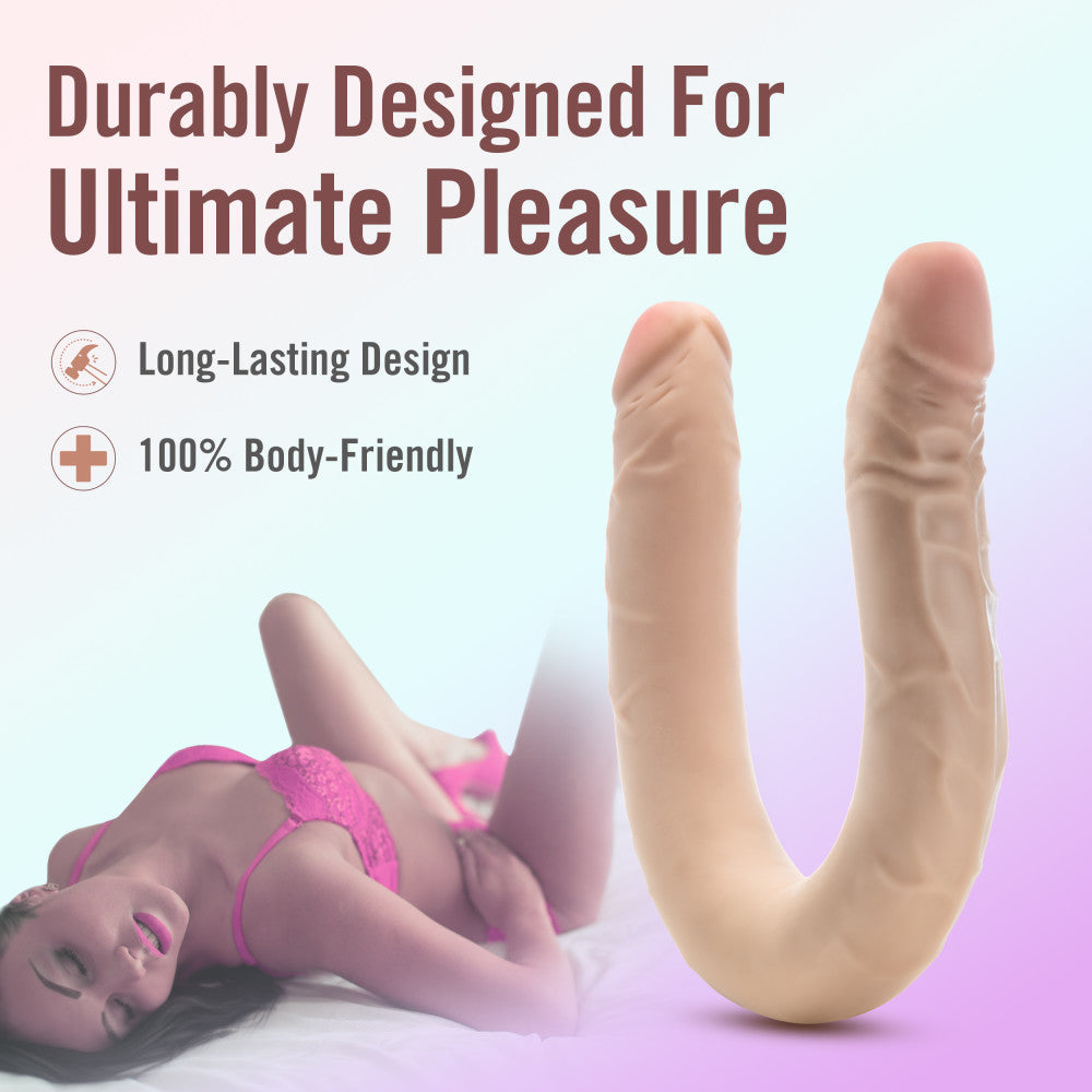 Dr Skin Plus 16.5 Inch Posable Double Dong 42 Centimeter Dual Ended Dildo > Dildos > Double Dildos - Tophatter Daily Deals