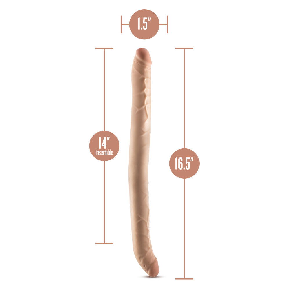 Dr Skin Plus 16.5 Inch Posable Double Dong 42 Centimeter Dual Ended Dildo > Dildos > Double Dildos - Tophatter Daily Deals