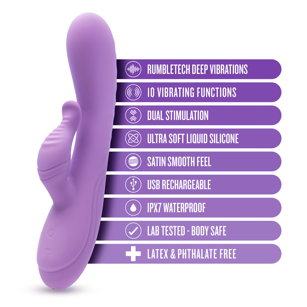 Blush Evelyn – Powerful Rabbit Vibrator with Dual Stimulation > Vibrators > Ladies > Rabbit - Tophatter Daily Deals