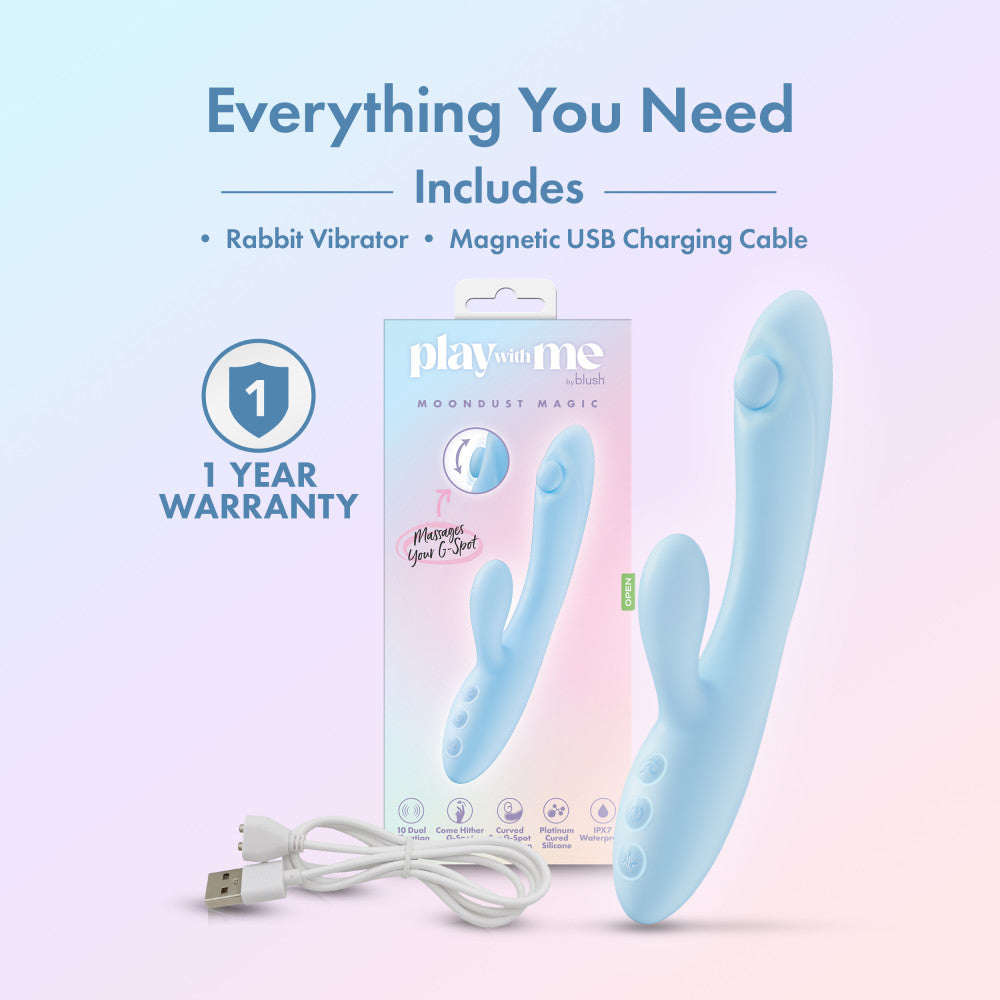Play With Me Moondust Magic Rabbit Vibrator > Vibrators > Ladies > Rabbit - Tophatter Daily Deals