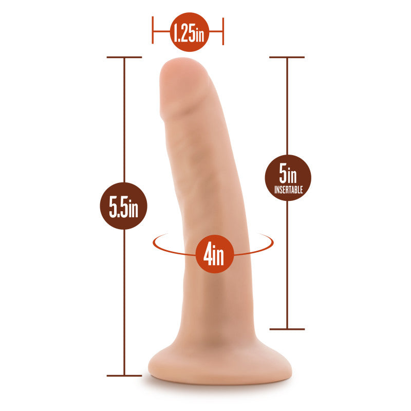 Dr. Skin Dr. Lucas – 14cm Realistic Silicone Dildo with Suction Cup > Dildos > Slim Dildos - Tophatter Daily Deals