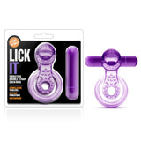 Vibrating Double Strap Cockring in Purple > Cock Ring > Vibrating - Tophatter Daily Deals