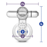 Stay Hard 10 Function Vibrating Tongue Ring Clear 2.5 Inch > Cock Ring > Sling - Tophatter Daily Deals