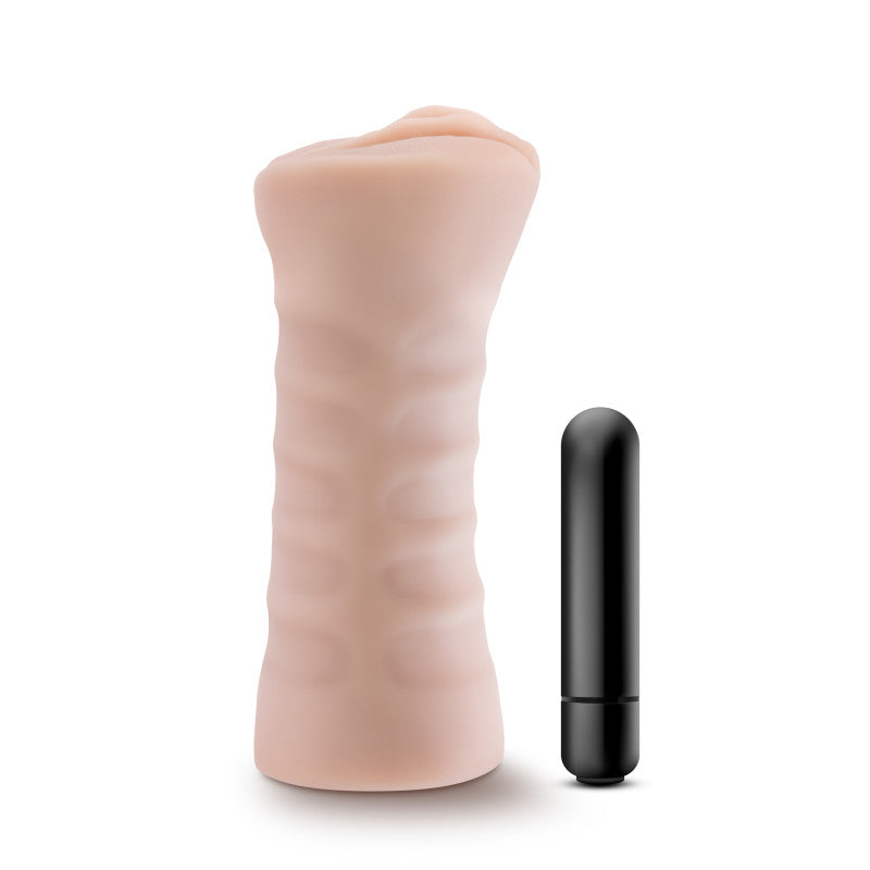 M For Men Rain Vanilla Realistic Vibrating Sleeve Toy > Sex Toys For Men > Masturbators > Vibrating - Tophatter Daily Deals