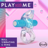 Play With Me Bull Vibrating Cock Ring Blue for Pleasure > Sex Toys > Couples Toys - Tophatter Daily Deals