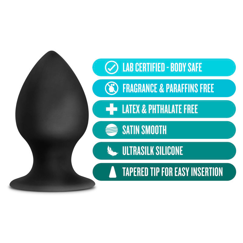 Anal Adventures Platinum Silicone Anal Stout Plug 3.75 Inch Large > Anal Range > Butt Plugs - Tophatter Daily Deals