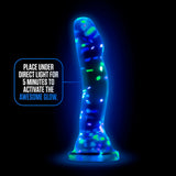 Hanky Panky Confetti Filled Clear 7.5" Dildo Glow in the Dark > Dildos > Realistic Dildos - Tophatter Daily Deals