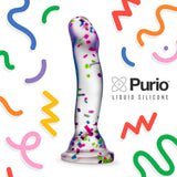 Hanky Panky Confetti Filled Clear 7.5" Dildo Glow in the Dark > Dildos > Realistic Dildos - Tophatter Daily Deals