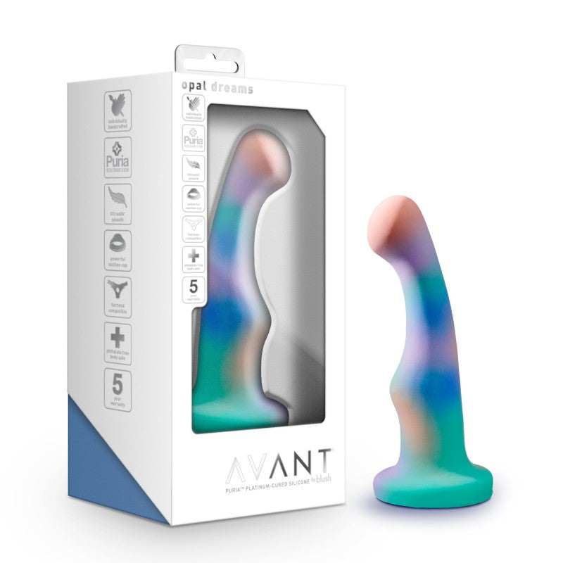 Avant Opal Dreams Aqua Silicone 6 Inch Dildo – Luxury Silicone Dildo > Dildos > Neutral Dildos - Tophatter Daily Deals