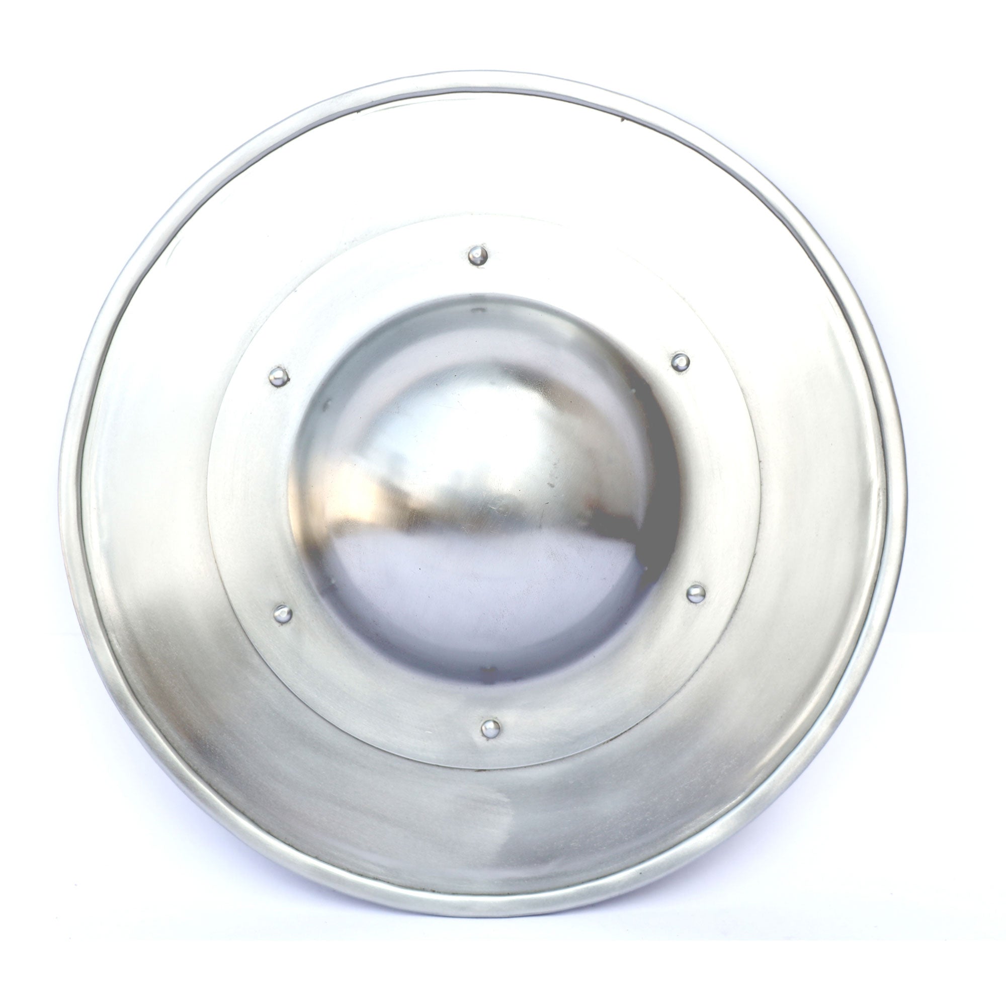 Infantry Battle Ready Polished Buckler Shield - 12 Inch Diameter - TOPHATTER'S ARMORY DEALS Collectible Weapons - Tophatter Daily Deals