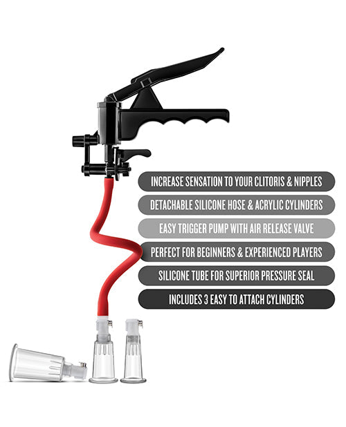 Temptasia Clitoris & Nipple Pleasure Enhancement Pump System Nipple Suckers - Tophatter Daily Deals