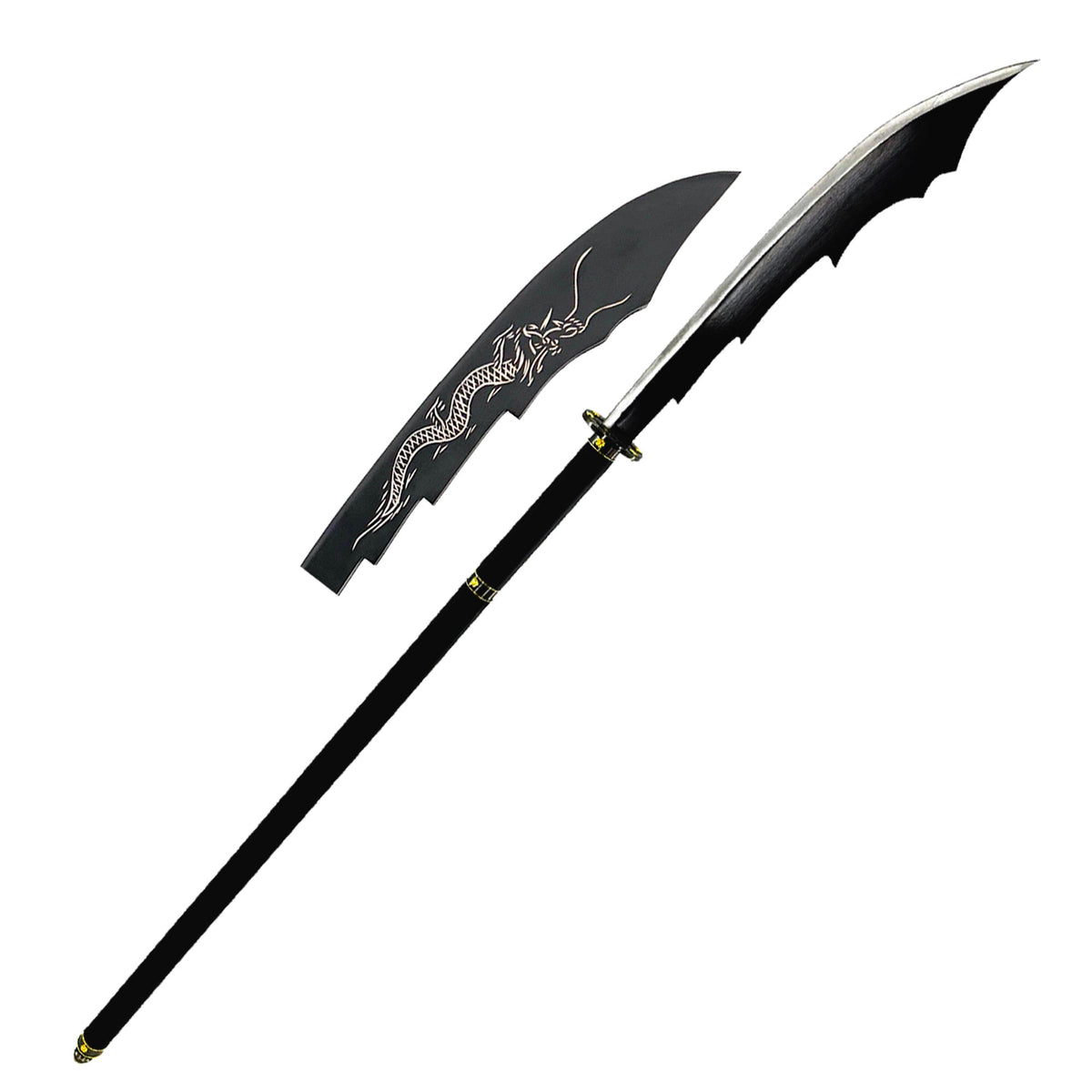 Black Dragon Naginata Swords - Tophatter Daily Deals