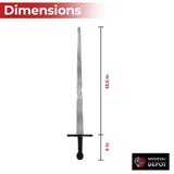 Black Knight Heavy Duty Sparring Sword Handmade for Battle Swords - Tophatter Daily Deals