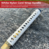 Black Widow Web Weaver Handmade Katana White swords - Tophatter Daily Deals