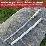 Black Widow Web Weaver Handmade Katana White swords - Tophatter Daily Deals