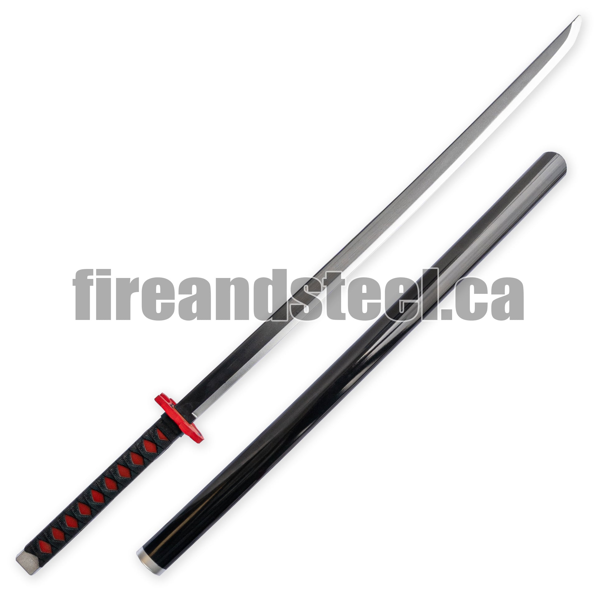 Tanjiro Kamado's Black Nichirin Katana 2.0 (High Density Foam) Anime Sword - Tophatter Daily Deals