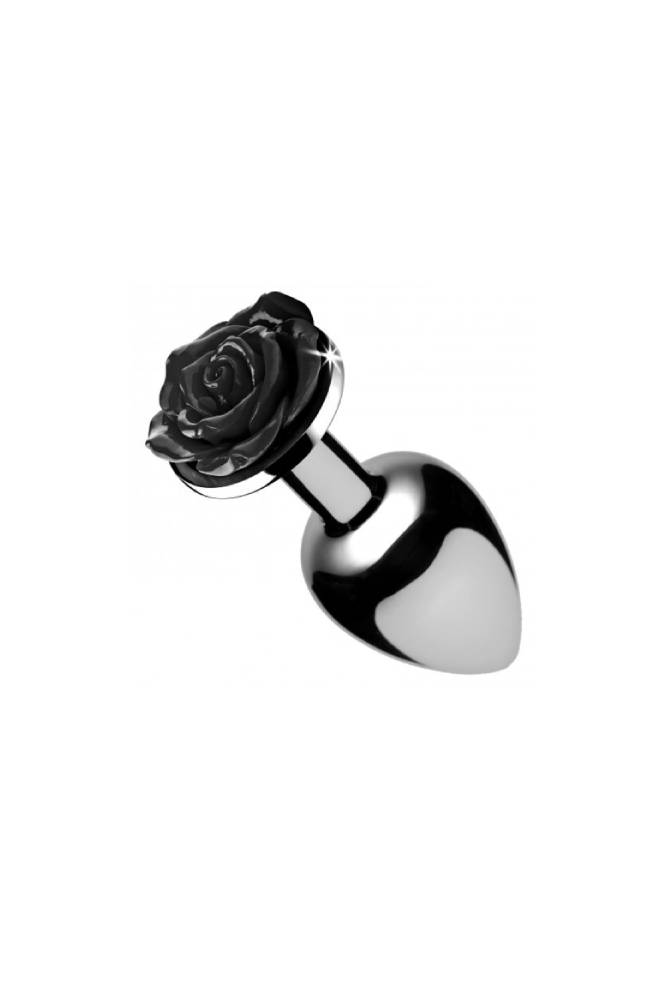 XR Brands - Booty Sparks - Black Rose Anal Plug - Small Sex Toy - Tophatter Daily Deals