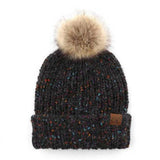 C.C® Confetti Pom Beanie Black Hats - Tophatter Daily Deals