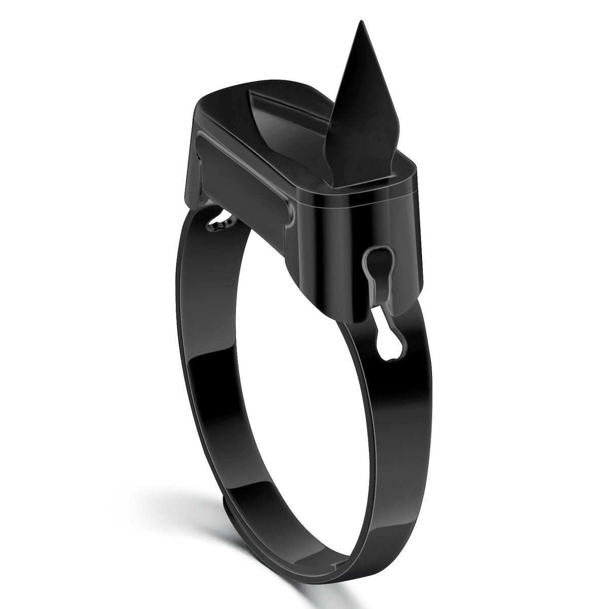 Metal Self Defense Ring Knife Black - Tophatter Daily Deals