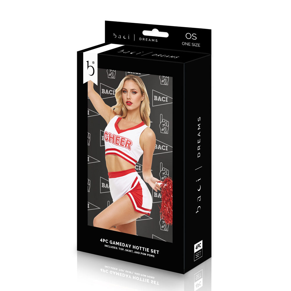 Gameday Hottie 4 Piece Set – Lingerie > Clothes > Costumes > Womens - Tophatter Daily Deals