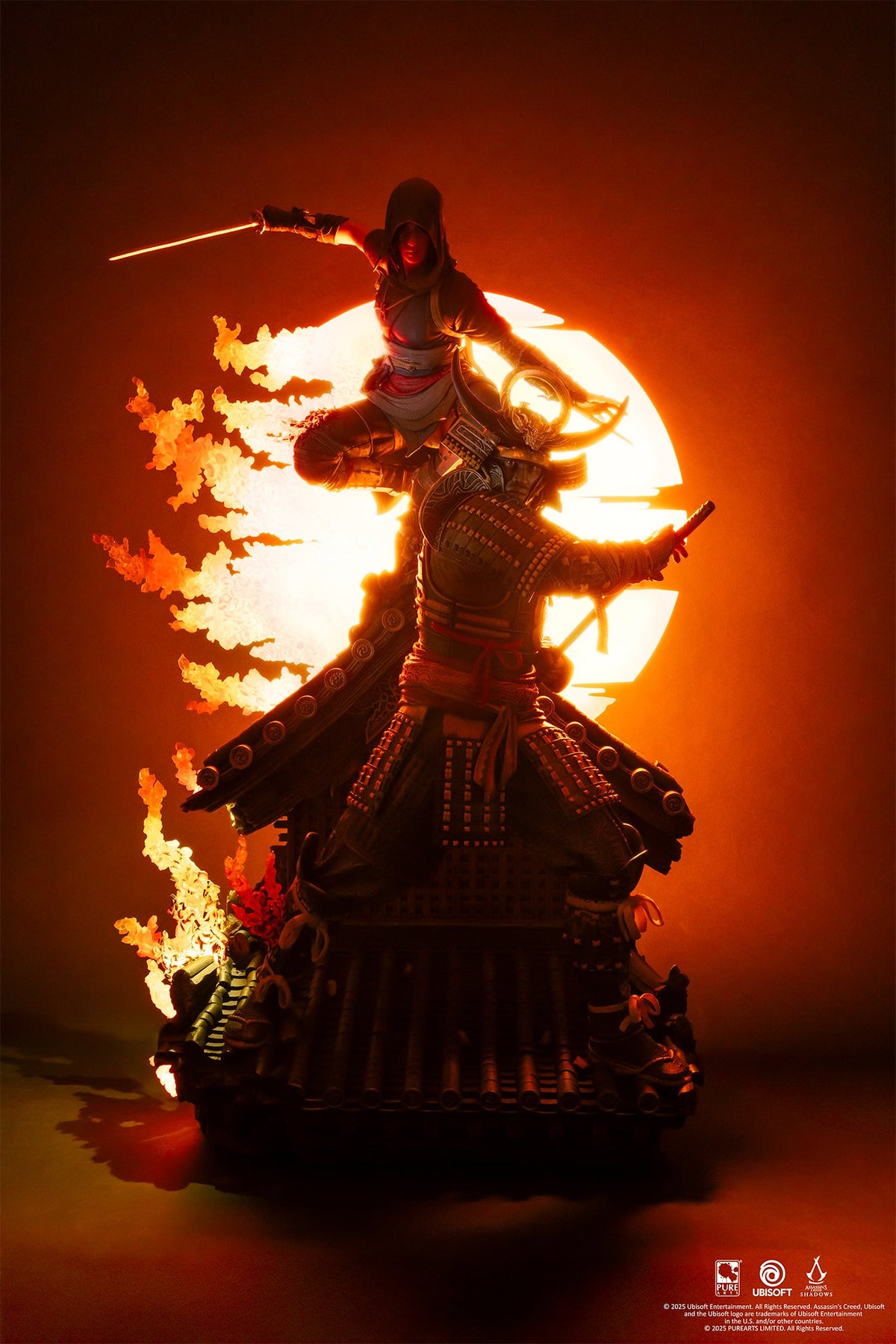 Assassin’s Creed Shadows PureArts Animus Naoe & Yasuke 1/4 Scale Statue Collectible Figurine - Tophatter Daily Deals