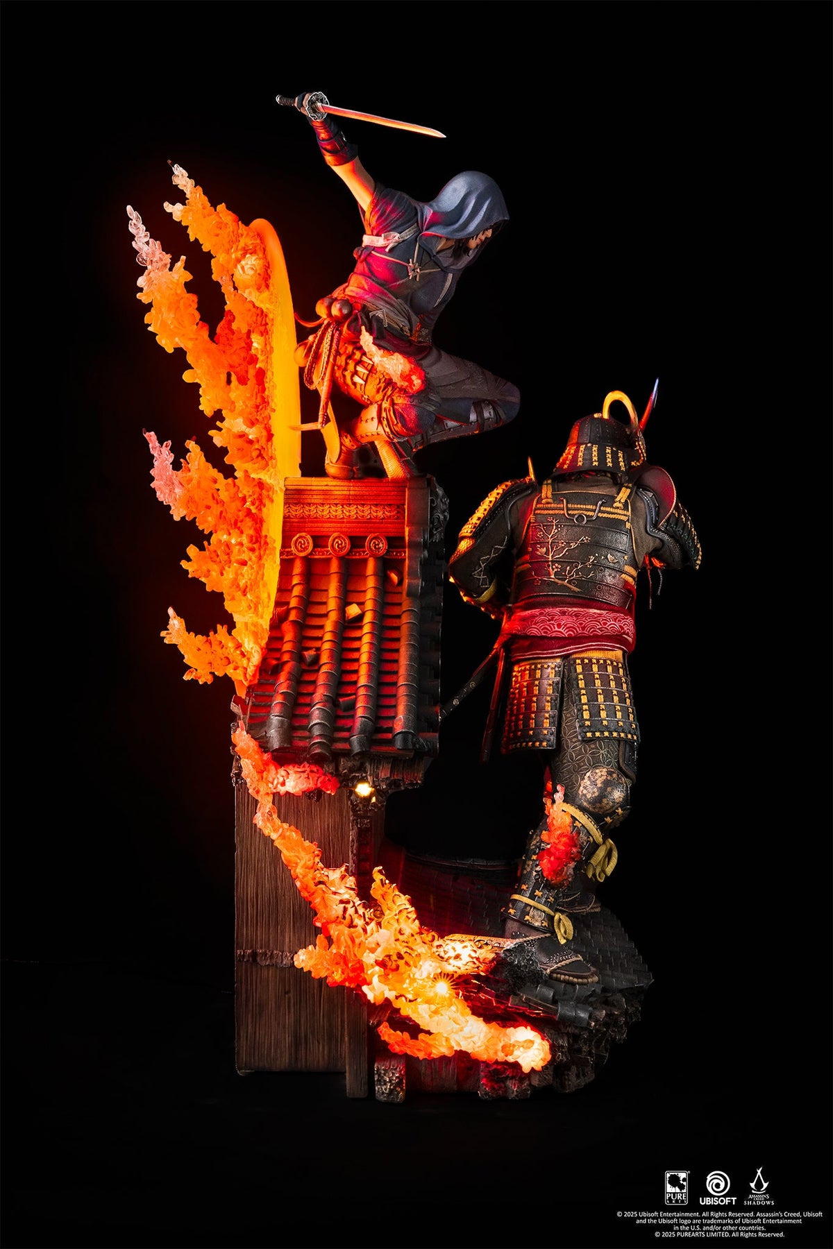 Assassin’s Creed Shadows PureArts Animus Naoe & Yasuke 1/4 Scale Statue Collectible Figurine - Tophatter Daily Deals