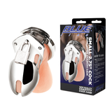 Blue Line Small Stainless Steel Cock Humiliation Chastity Cage > Bondage Gear > Male Chastity - Tophatter Daily Deals