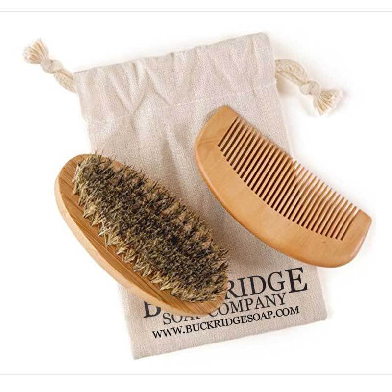 Beard Brush and Comb Set Default Title Shower Accessories - Tophatter Daily Deals