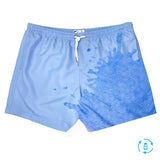 Bermies Blue to Waves Swim Trunks Blue Swimwear - Tophatter Daily Deals