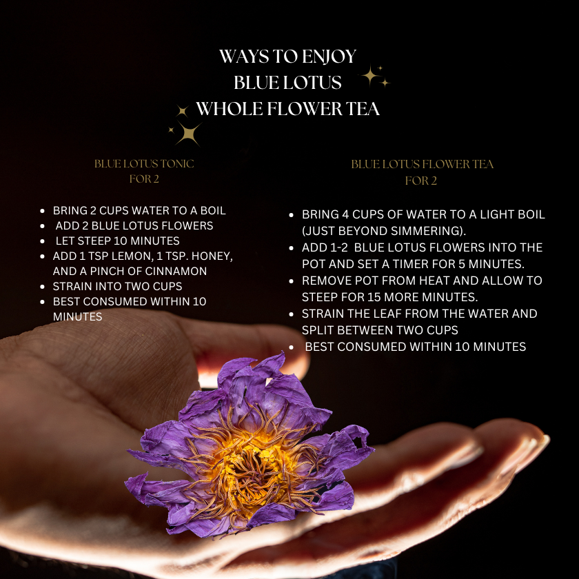 Organic Blue Lotus Whole Flower Tea Tea - Tophatter Daily Deals