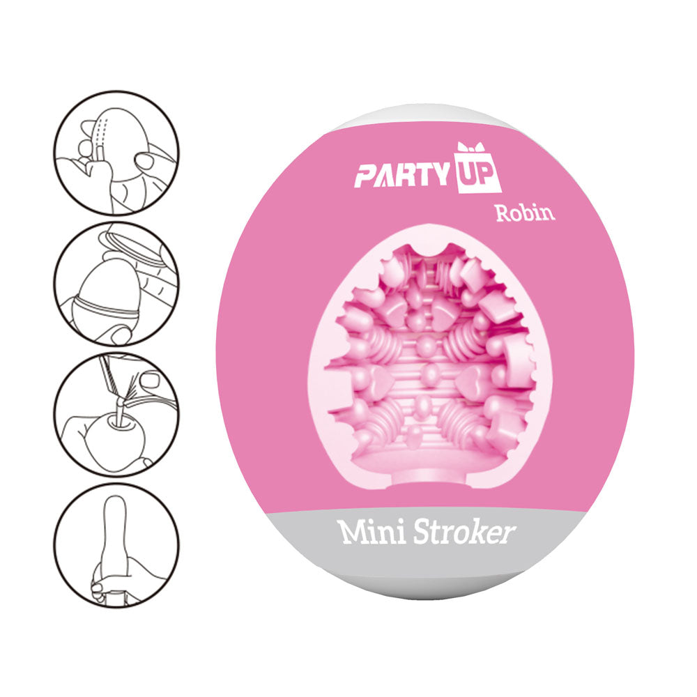 Party Up Robin Mini (Black) – Mini Stroker > Sex Toys For Men > Masturbators Cup - Tophatter Daily Deals