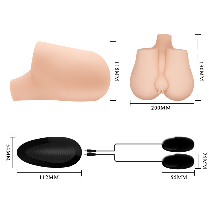 Crazy Bull Vibrating Missionary Torso – Vibrating Masturbator > Sex Toys For Men > Assbators - Tophatter Daily Deals