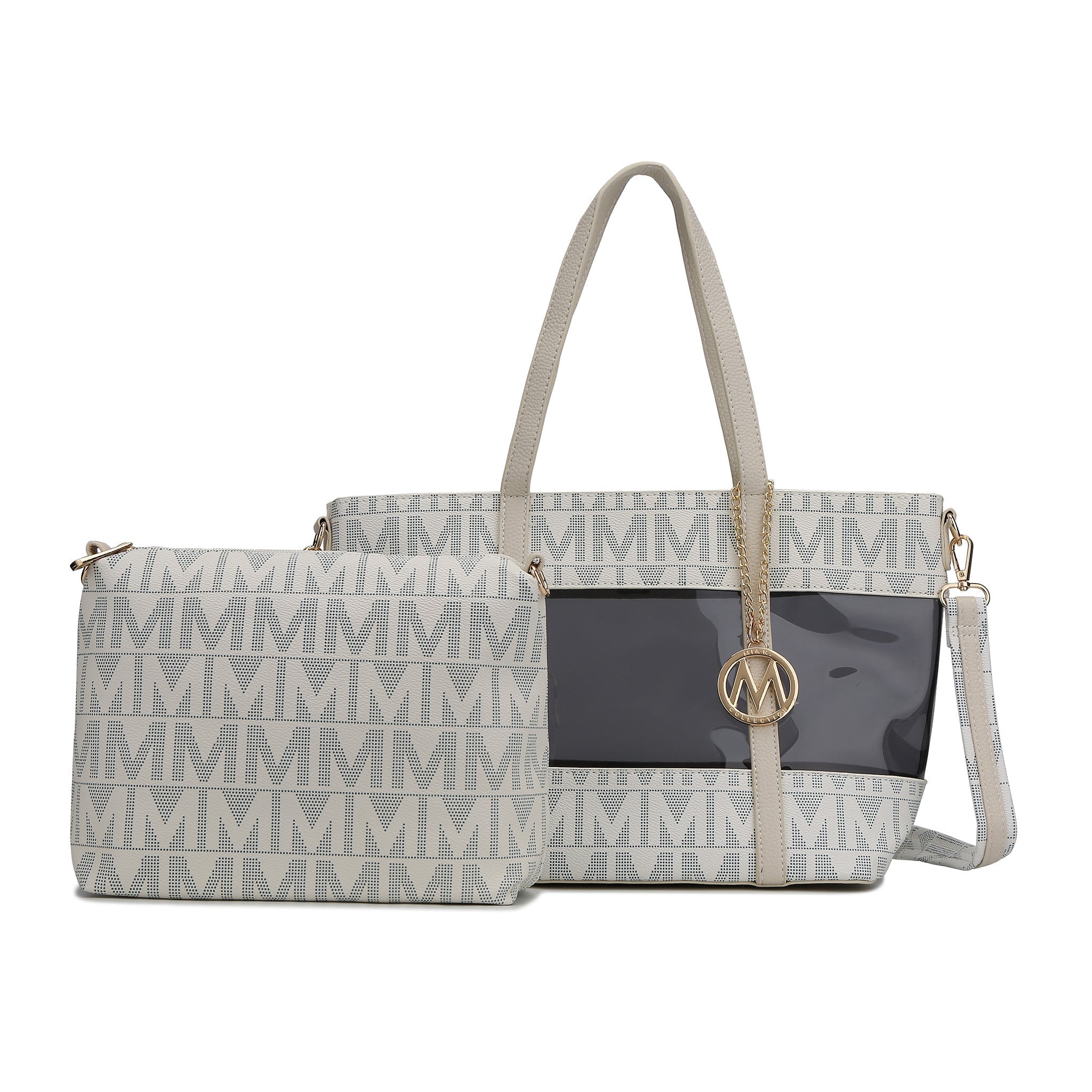 MKF Collection Women's Belinda Signature Tote Bag And Pouch Set Bags - Tophatter Daily Deals