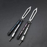 G10 Trainer Butterfly Knife Ball Bearings Practice Balisong - Adjustable Latch Knife-Balisong - Tophatter Daily Deals