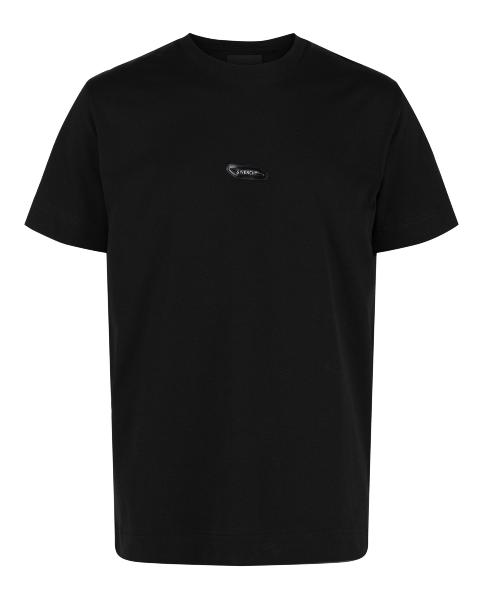 Givenchy Logo Crewneck Short-Sleeve T-Shirt Black T-Shirt - Tophatter Daily Deals