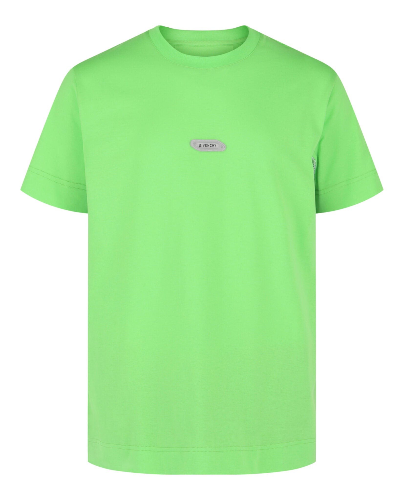 Givenchy Logo Crewneck Short-Sleeve T-Shirt Bright Green T-Shirt - Tophatter Daily Deals