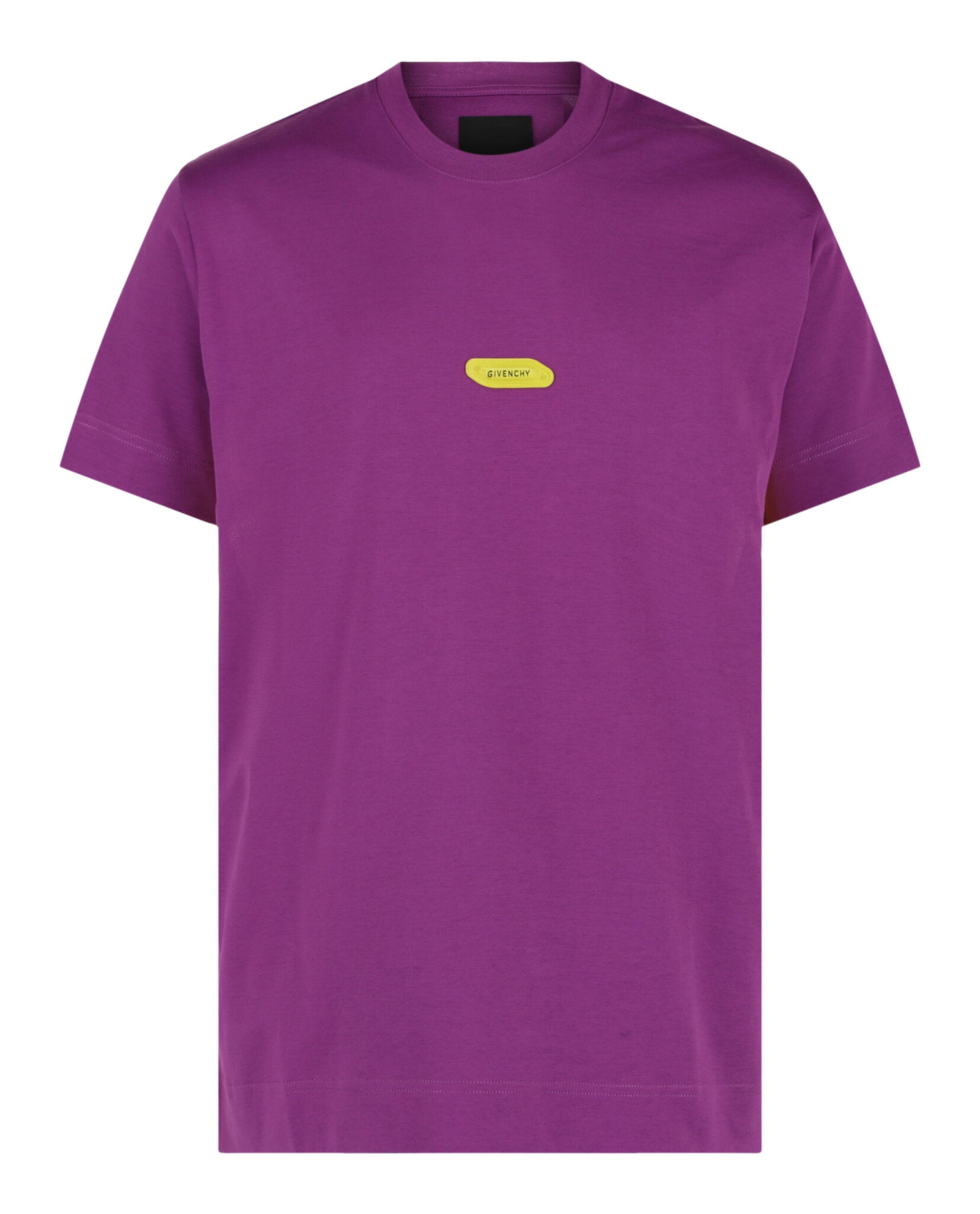 Givenchy Logo Crewneck Short-Sleeve T-Shirt Grape T-Shirt - Tophatter Daily Deals