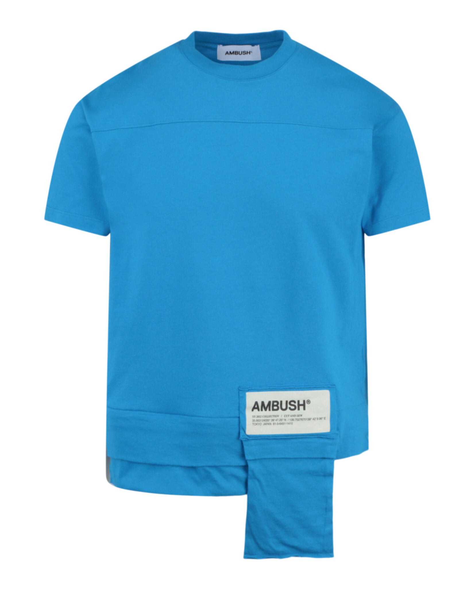 AMBUSH Waist Pocket T-Shirt Blue T-Shirt - Tophatter Daily Deals