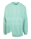 AMBUSH Patchwork Knit Crewneck Sweater Green Sweaters & Cardigans - Tophatter Daily Deals