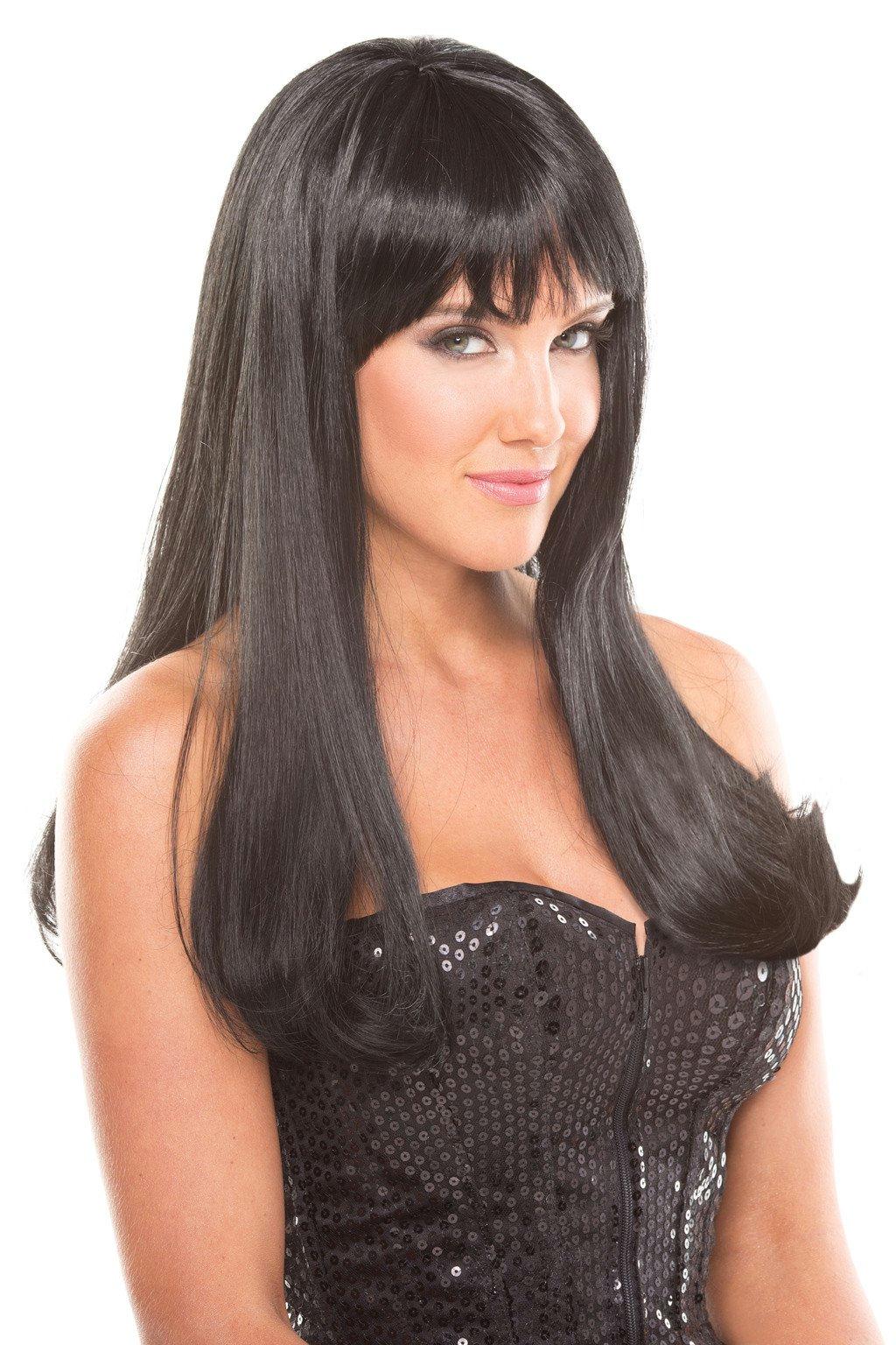BW092BK Pop Diva Wig Black Black Female O S Costumes & Lingerie - Tophatter Daily Deals