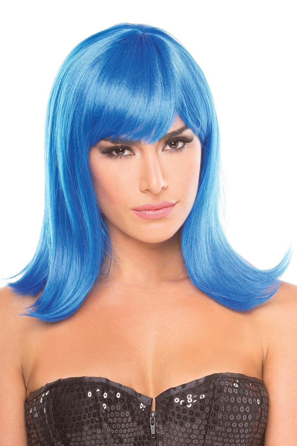 BW093DB Doll Wig Dark Blue Dark Blue Female O S Costumes & Lingerie - Tophatter Daily Deals